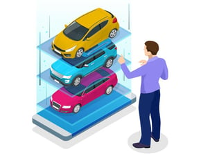 Illustration: buy car digitally