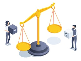 Illustration: A Scale symbolizing judging features