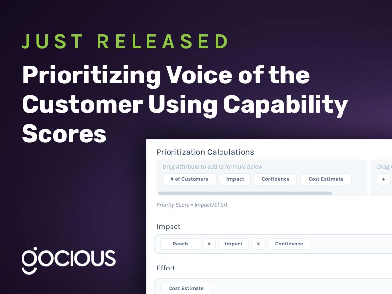 Just Released: Prioritizing Voice of the Customer Using Capability Scores