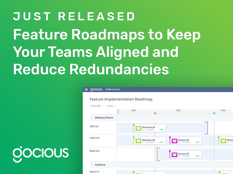 Just Released: Increase Agility and Alignment of your Product Team using Gocious Feature Implementation Roadmap